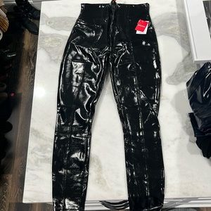 Spanx faux patent leather pants